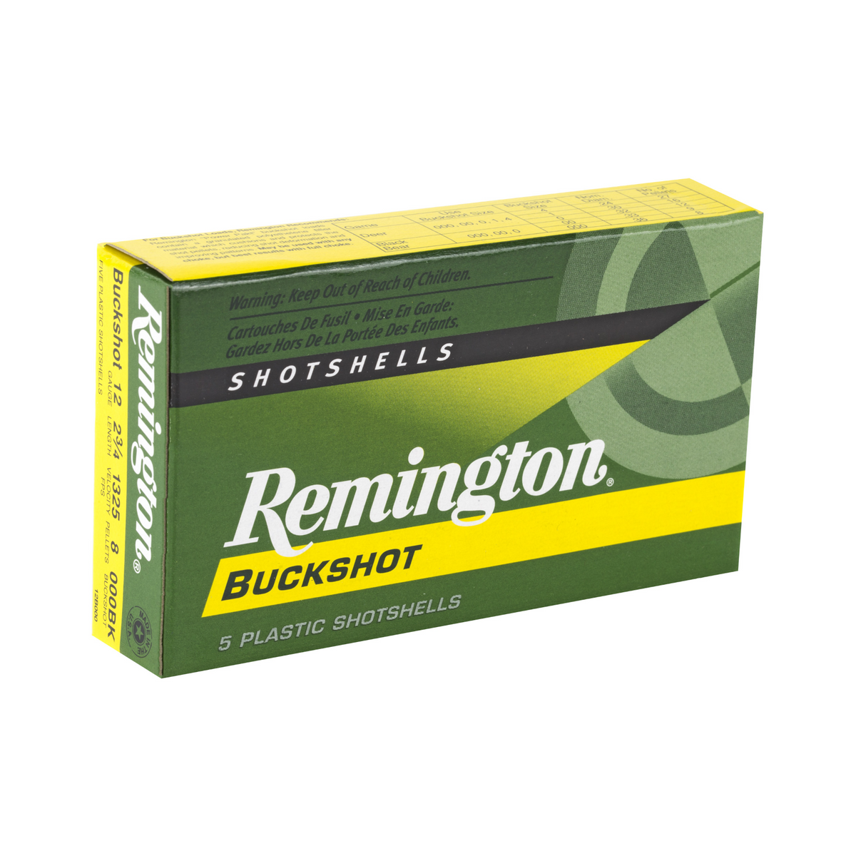 Remington 12 Gauge Buckshot Ammunition