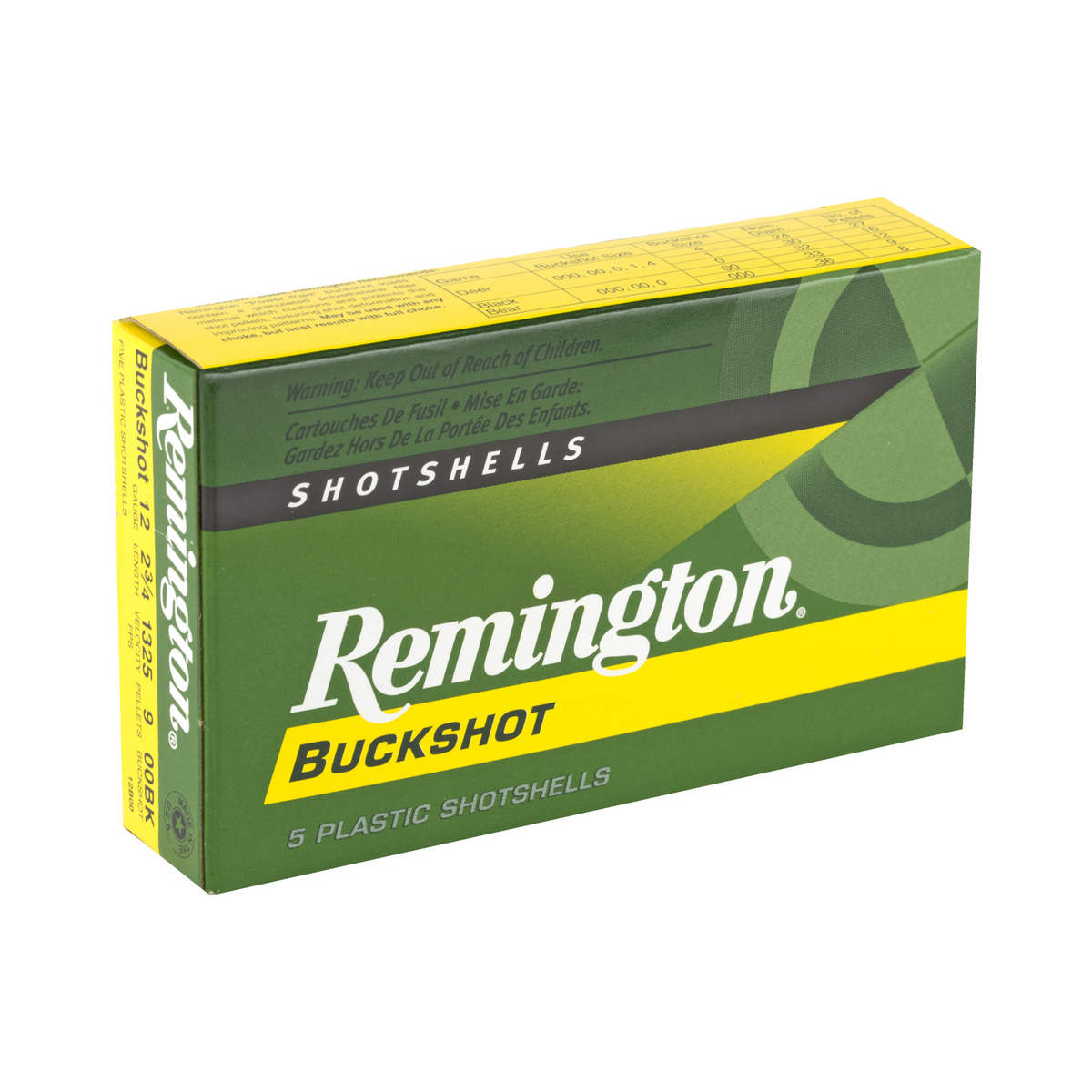 Remington 12 Gauge Buckshot Ammunition