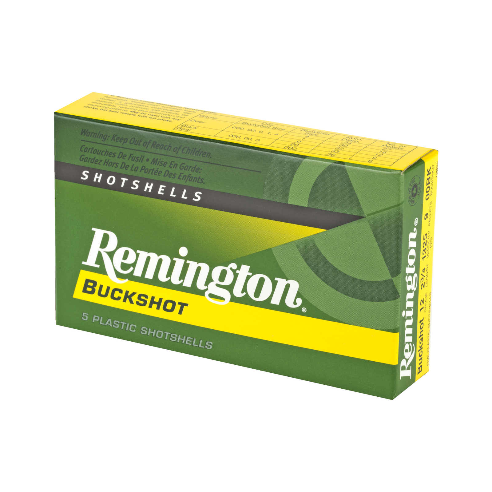 Remington 12 Gauge Buckshot Ammunition