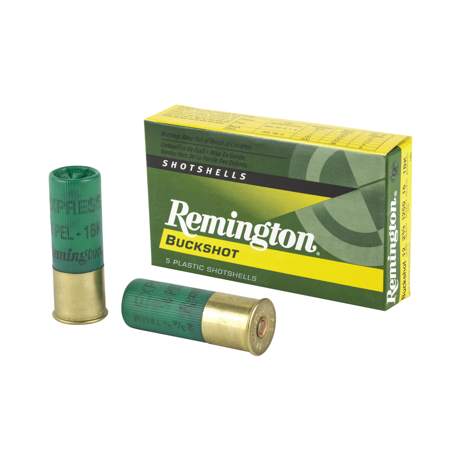 Remington 12 Gauge Buckshot Ammunition