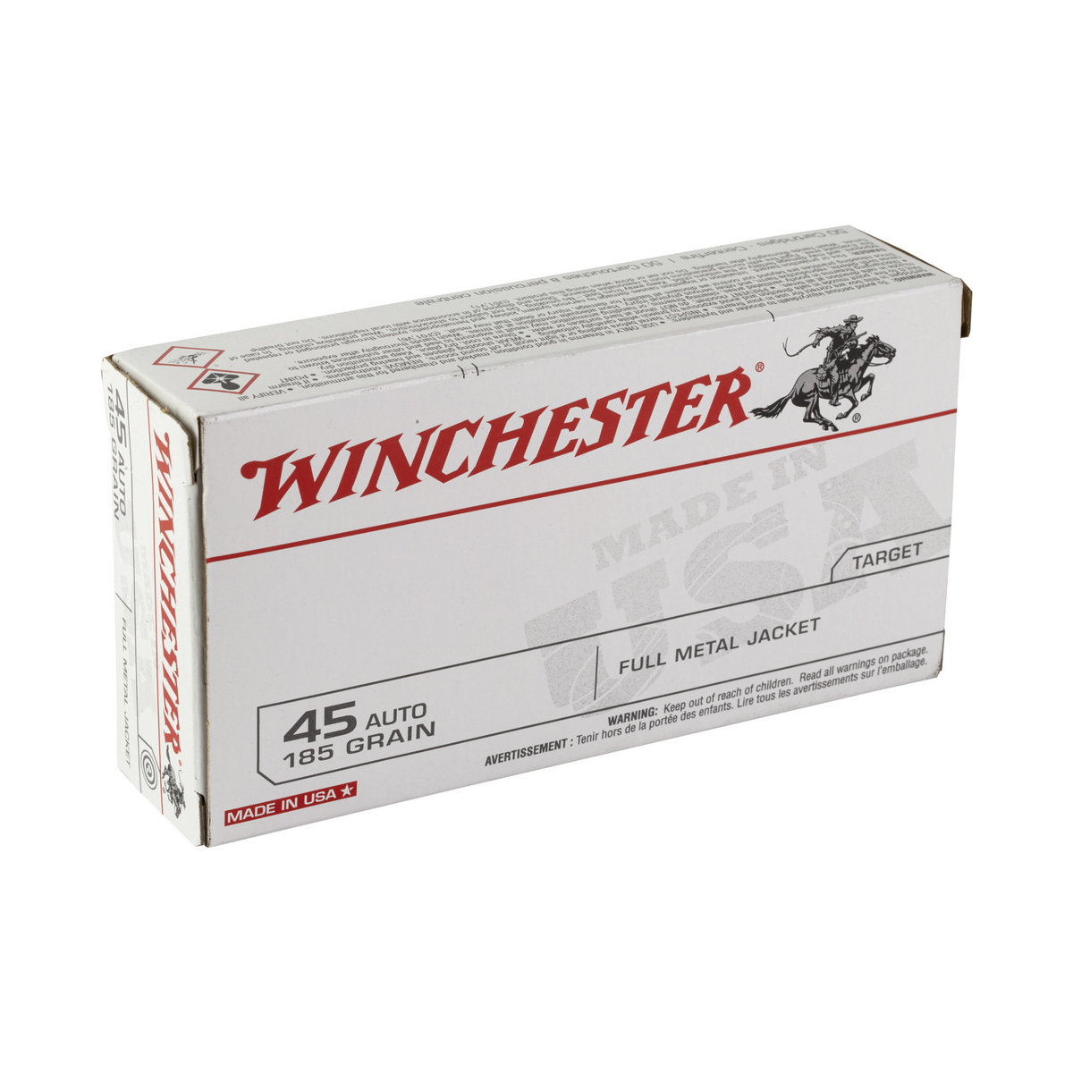 Winchester .45 ACP Full Metal Jacket Ammunition