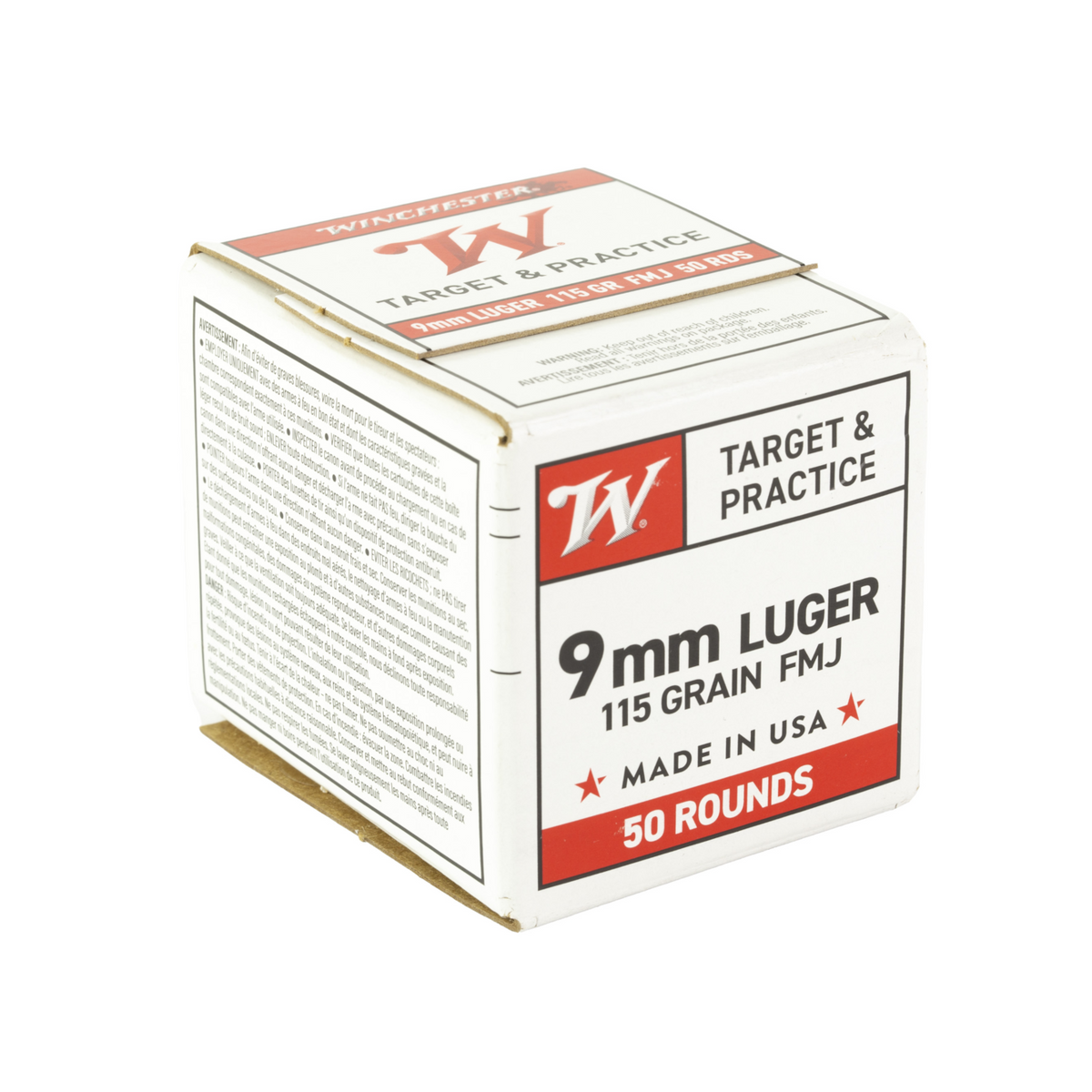 Winchester 9mm Full Metal Jacket Ammunition